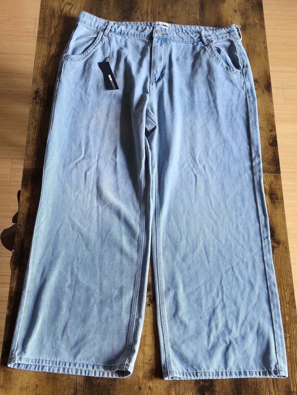 Light Blue Wide Leg Jeans